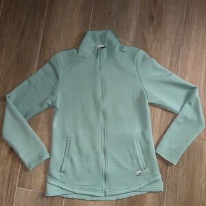 Women's Green Adidas Athletic Jacket Medium